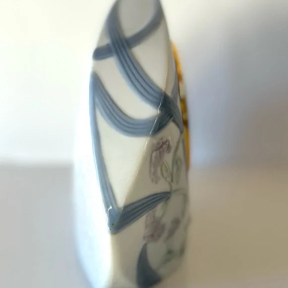 Lladró Porcelain Floral Mantel Decor Clock 1998 - Picture 4 of 11